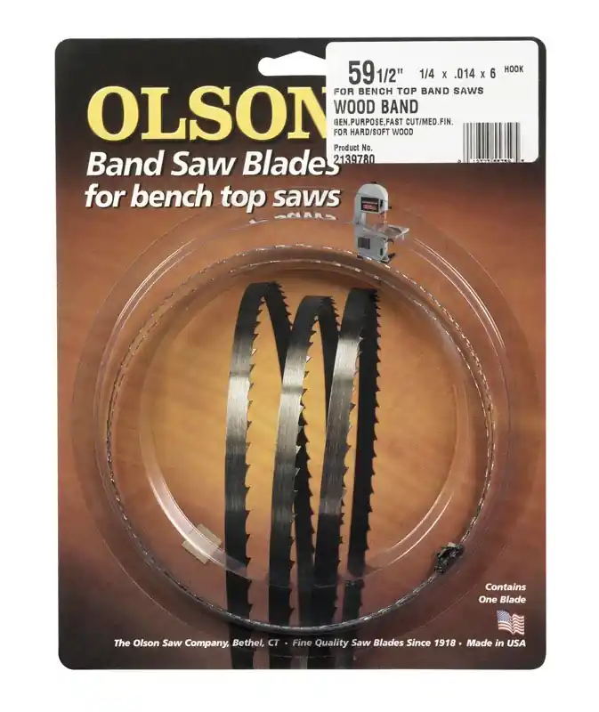 Olson 59.5 In. L X 0.25 In. W Carbon Steel Band Saw Blade 6 TPI Hook Teeth 1 Pk