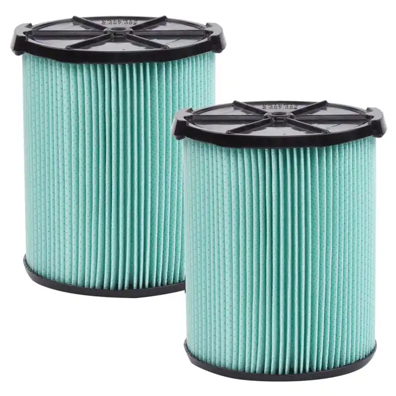 6.75 In. D Hepa Media Wet/dry Vac Cartridge Filter For 5-20 Gallon Vacs - 2 Pack