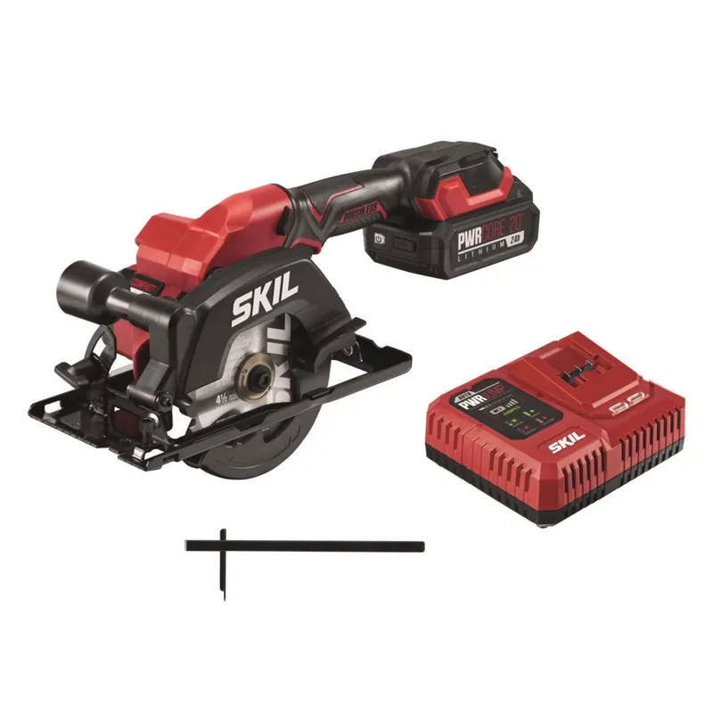 Pwr Core 20v 4-1/2 In. Cordless Brushless Circular Saw Kit With Battery & Charger