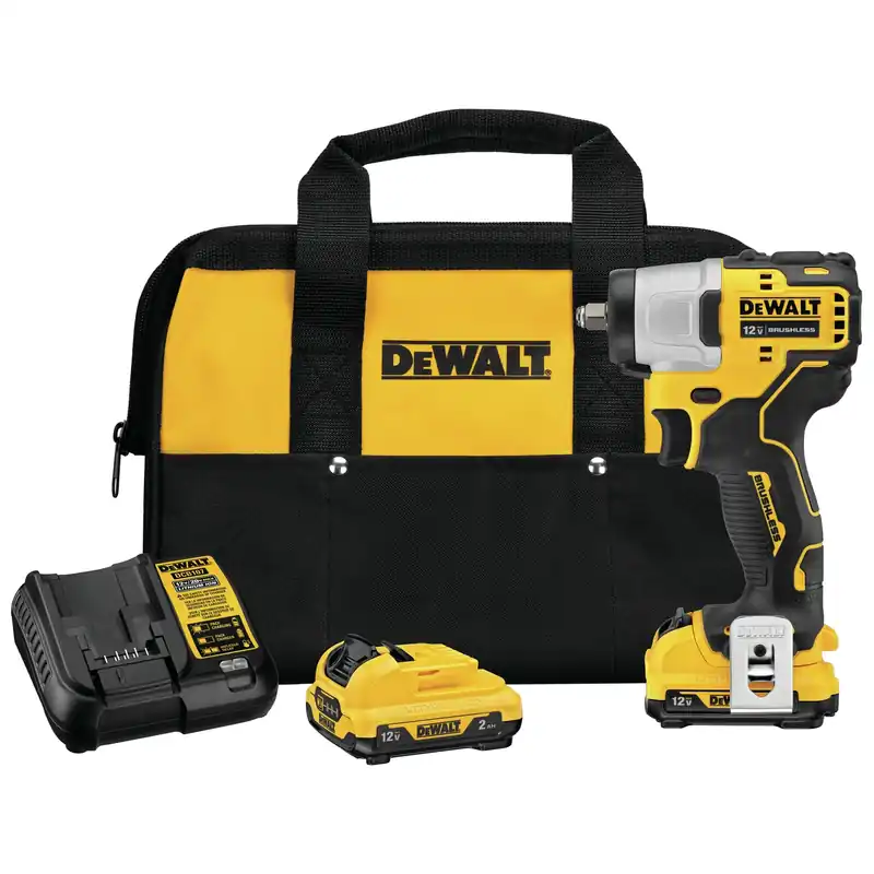 12v Max 3/8 In. Cordless Brushless Impact Wrench Kit With Battery & Charger