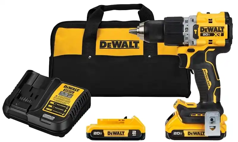 20-Volt MAX XR Cordless Hammer Drill/Driver Kit, Brushless Motor, 1/2-In., (2) Batteries