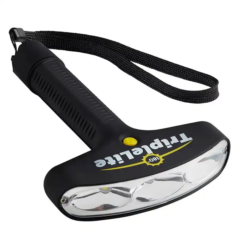 330 Lumen Black Led Flashlight With Aa Battery Compatibility