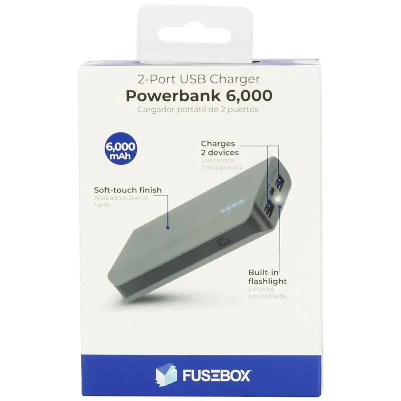 Fusebox Power Bank 6000 MAh 1 Pk