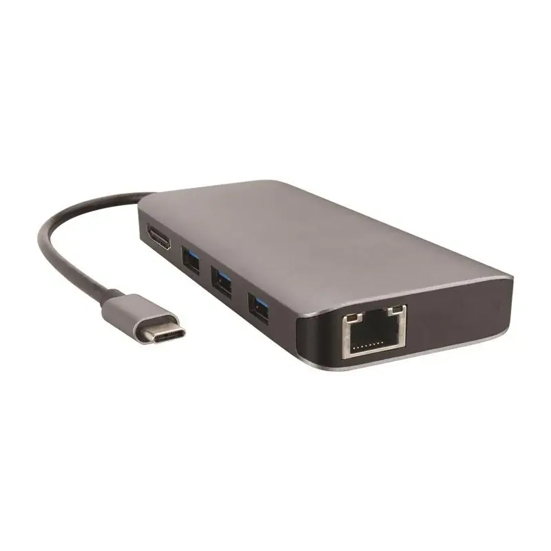 Monster 1 Ft Usb C Multiport Docking Station 6 In 1 Black