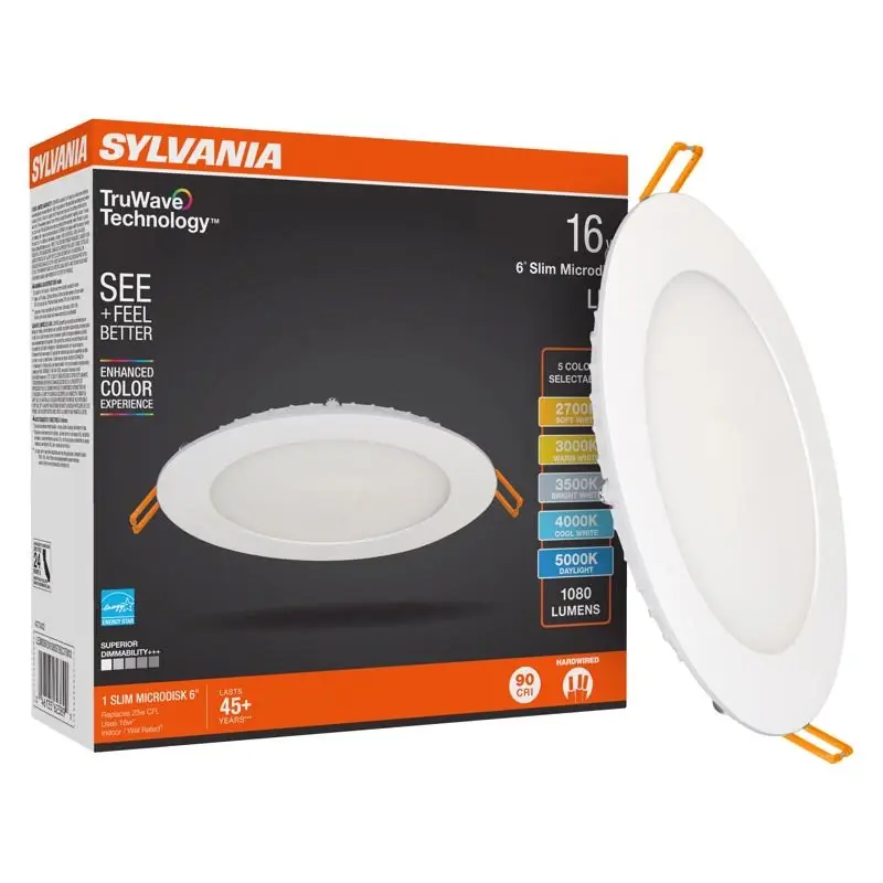 Truwave 6 Inch Led Canless Recessed Downlight Retrofit Kit 16 Watts