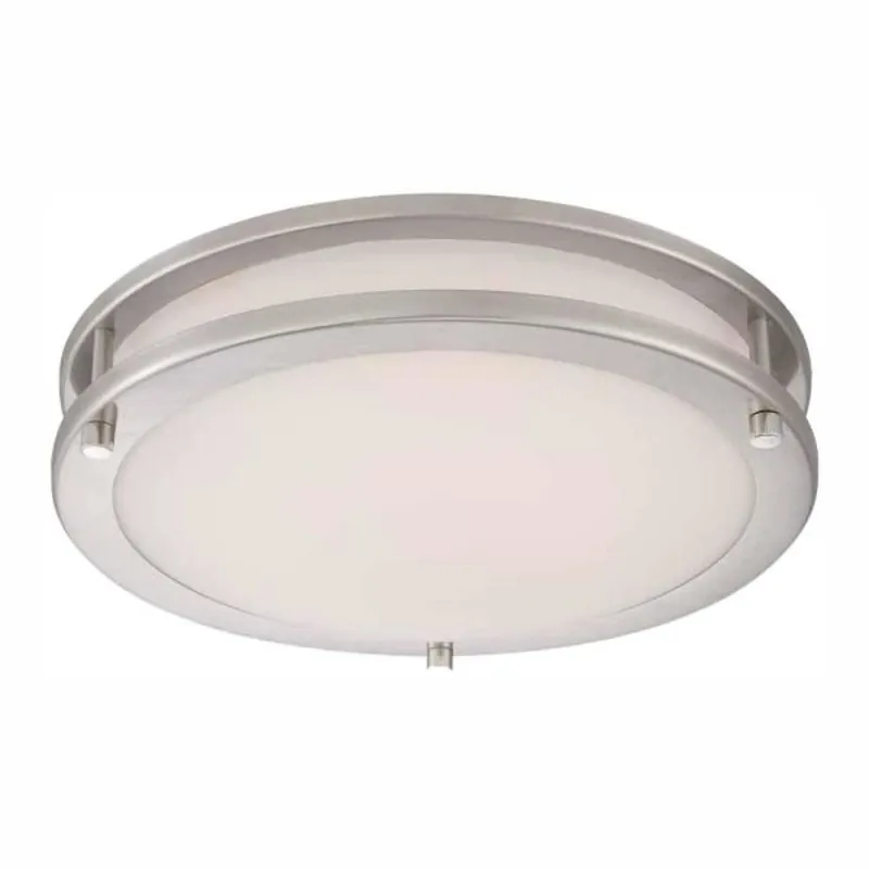 3.5 In. H X 11 In. W X 11 In. L Brushed Nickel Integrated Led Ceiling Light