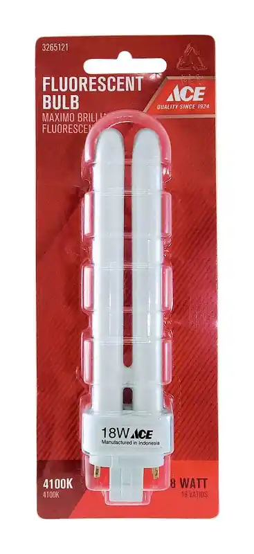 Ace 18 Watts 4.45 In. L Cool White Fluorescent Bulb Biax 1133 Lumens 1 Pk