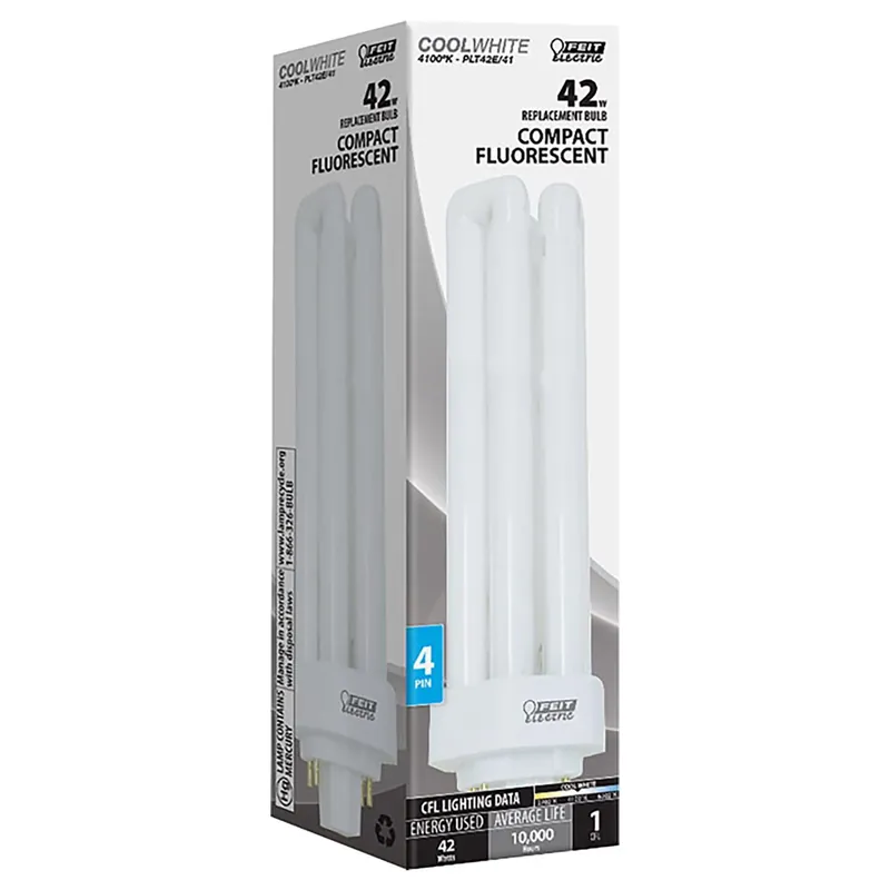 Feit 42 W PL 1.8 In. D X 6.59 In. L CFL Bulb Cool White Specialty 4100 K 1 Pk