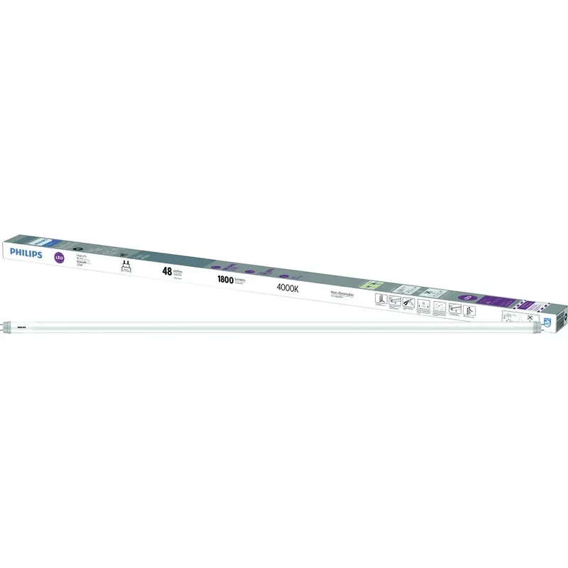 Philips Linear Cool White 48 In. Bi-Pin T8 Linear LED Tube 32 Watt Equivalence 1 Pk