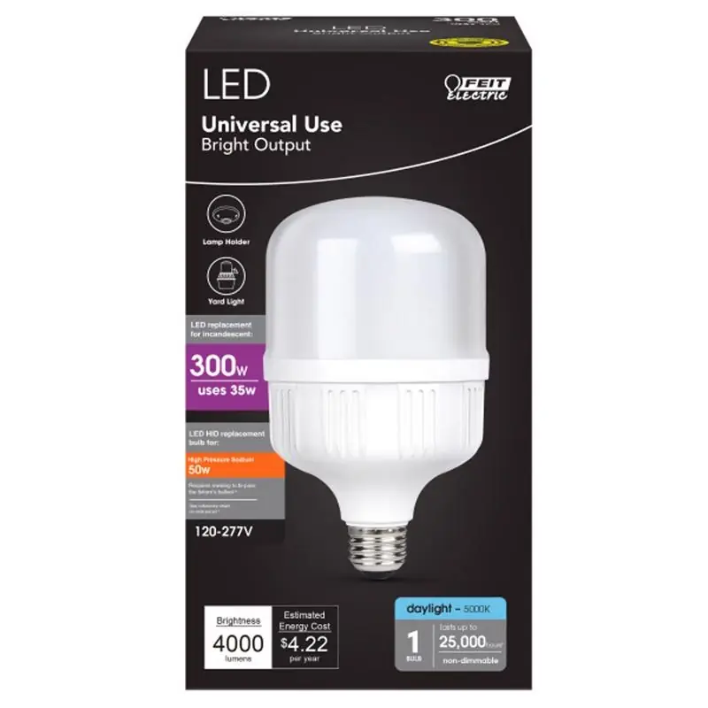Feit T100 E26 (Medium) LED Bulb Daylight 300 Watt Equivalence 1 Pk