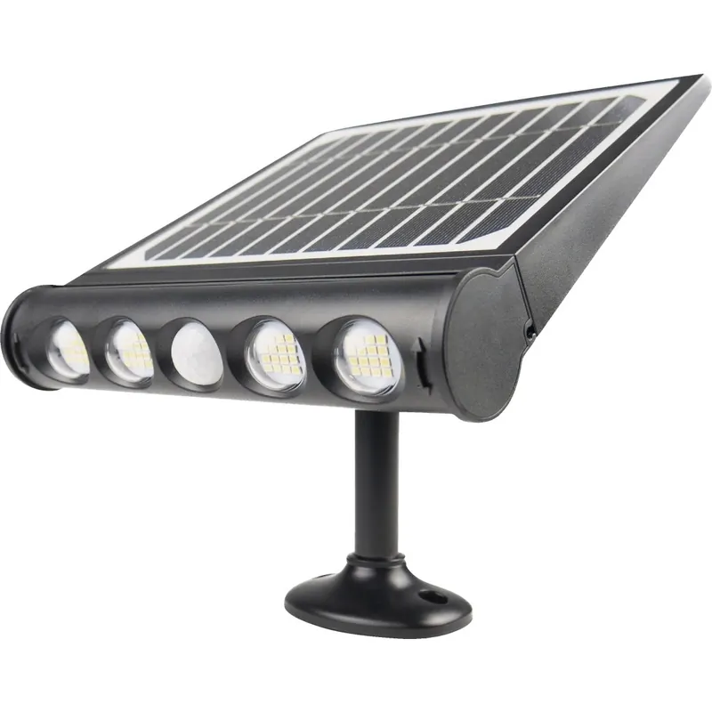 Black Motion Activated Dusk To Dawn 1000 Lumen Solar Wall Shed Light