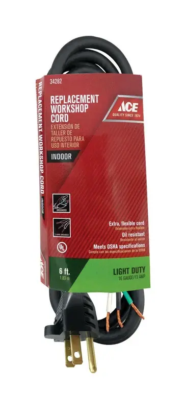 16/3 Sjo 125 Volt 6 Feet Long Appliance Cord