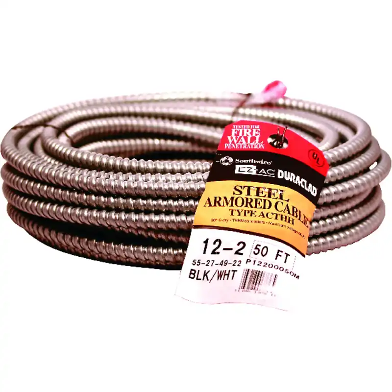 ACT Armored Conduit Cable, 12/2, 50 Ft.