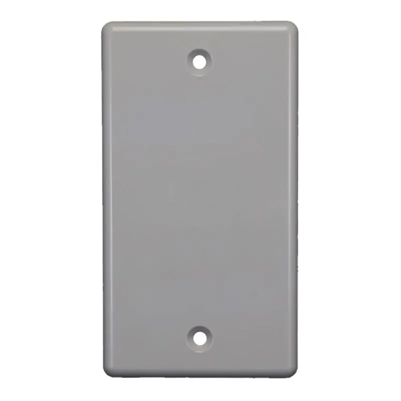 Ez Box Rectangle Thermoplastic 1 Gang Switch Cover Gray