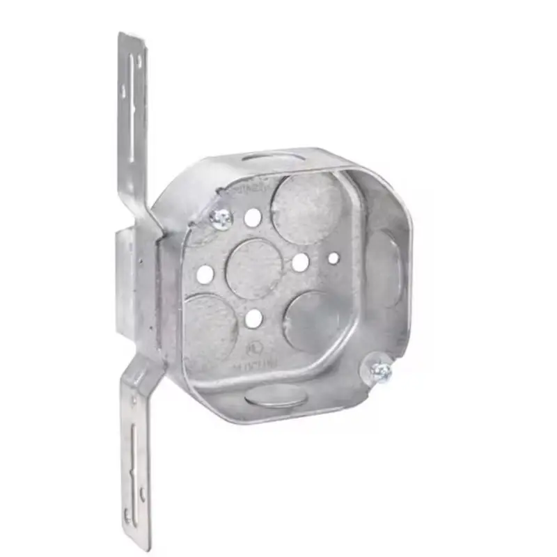 4 In. X 4 In. Bracket Mount Octagon Steel Box - Model 54151-f-upc