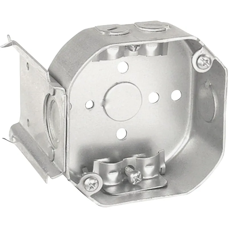 4 In. X 4 In. Octagon Box With Bracket For Lighting And Fixtures