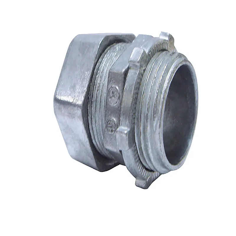 Sigma Engineered Solutions ProConnex 1-1/4 In. D Die-Cast Zinc Compression Connector For EMT 1 Pk