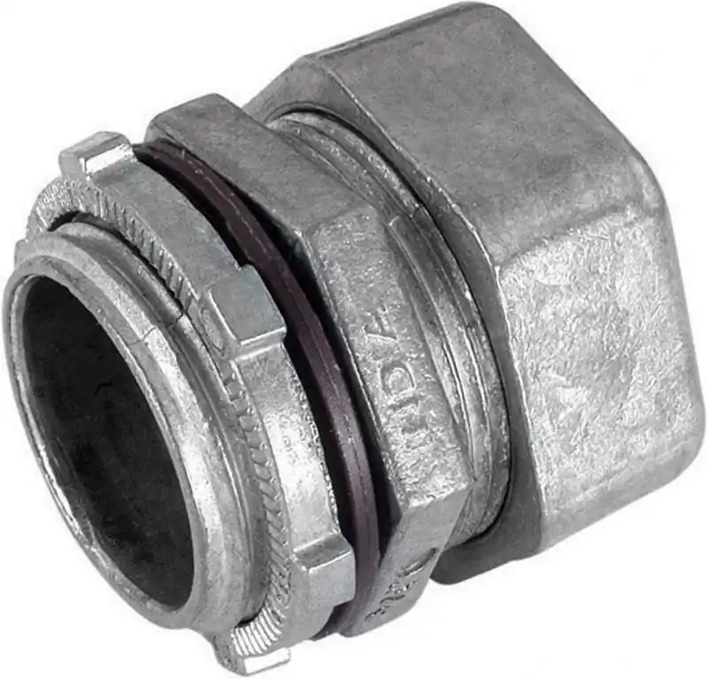 Sigma Engineered Solutions ProConnex 1 In. D Die-Cast Zinc Rain-Tight Compression Connector For EMT