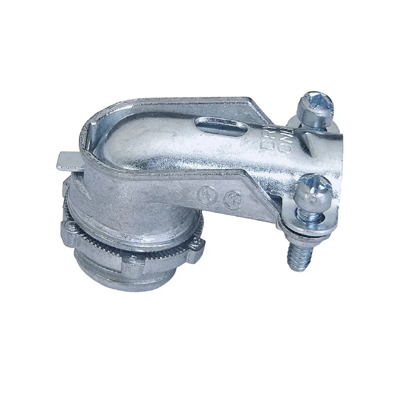 Sigma Engineered Solutions ProConnex 1 In. D Die-Cast Zinc 90 Degree Squeeze Connector For FMC/RWFMC