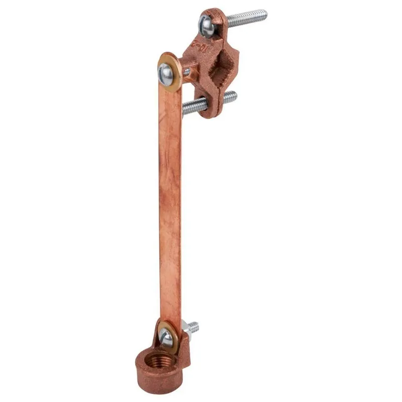 3/4 Inch Hub Ground Clamp With Copper Strap For Electrical Grounding