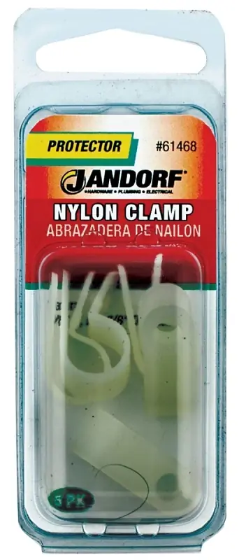 Jandorf 3/8 In. Dia. Nylon Cable Clamp 5 Pk
