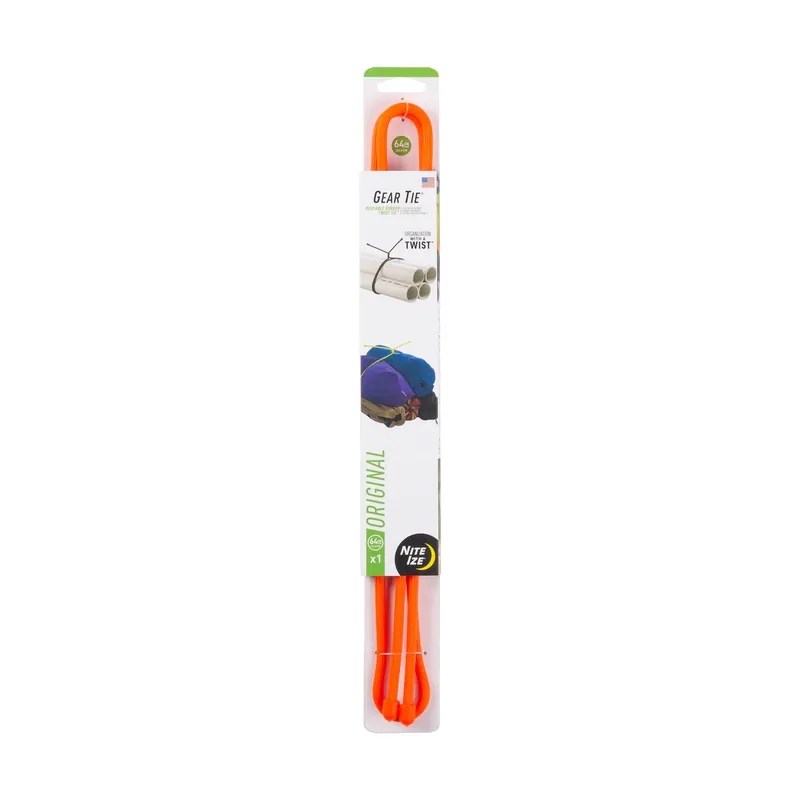 Nite Ize Gear Tie 64 In. L Orange Twist Ties 1 Pk
