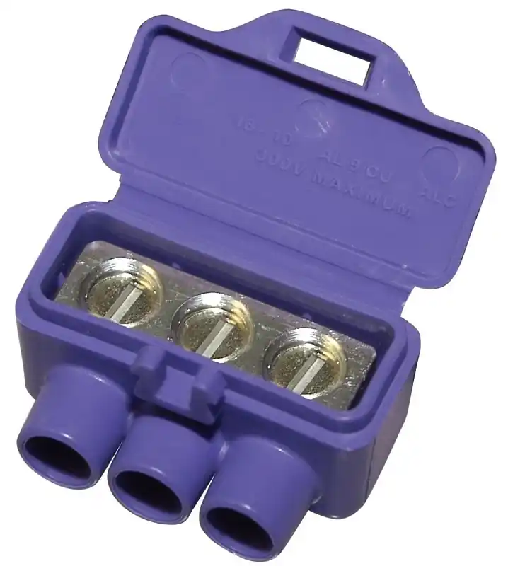King Innovation AlumiConn Aluminium Wire Aluminum To Copper Lug Purple 2 Pk