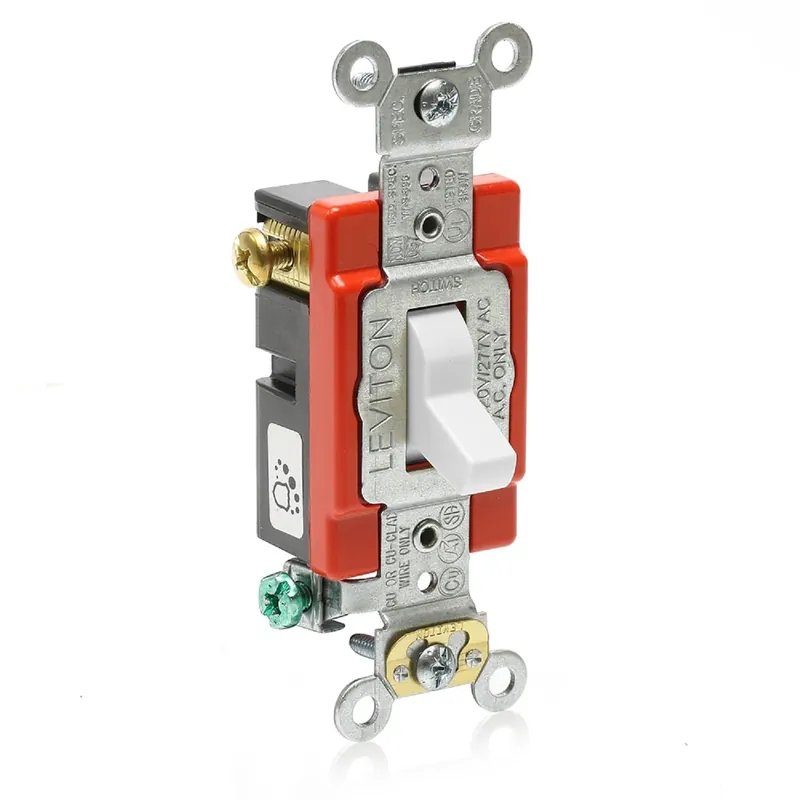 Leviton 20 Amps 3-Way Antimicrobial Treated Toggle AC Quiet Switch White 1 Pk