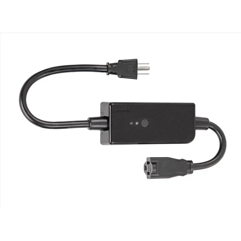Leviton 15 Amps Wifi Smart Plug-in Switch Tap Black 120v