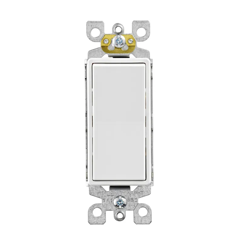 Leviton Decora 15 Amps Three Pole 3-Way Rocker Switch White 10 Pk