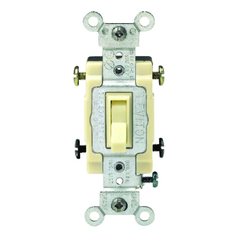 Leviton Commercial 15 Amps Toggle Switch Ivory 1 Pk