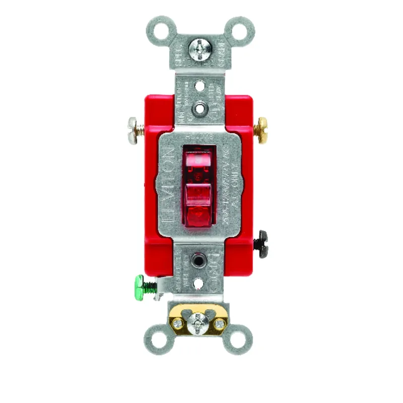 Leviton Industrial 20 Amps Toggle Switch Red 1 Pk