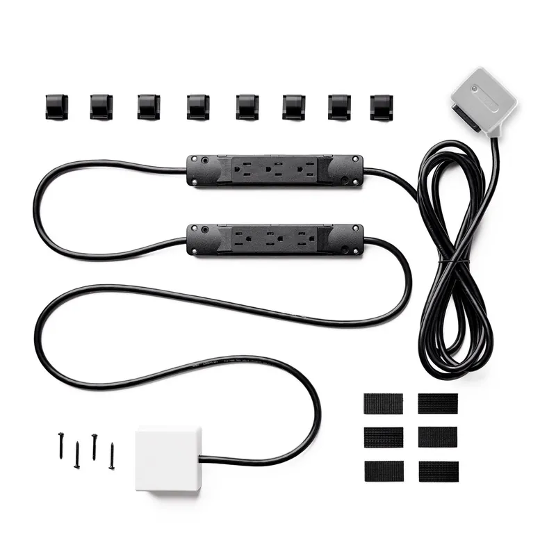 10 Ft. Power Strip With 7 Outlets And Usb Ports, 1000 Joules, White
