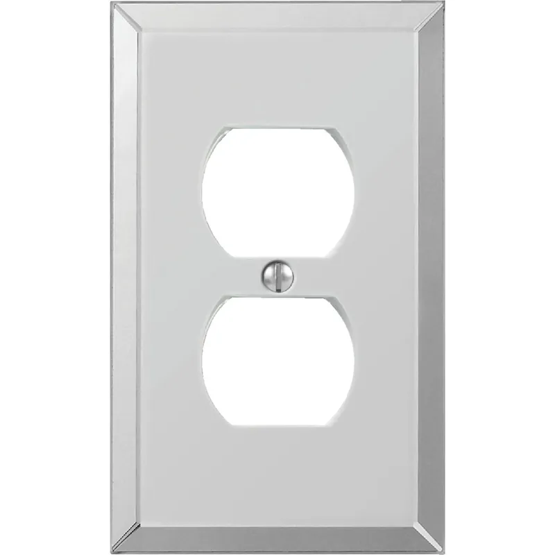 Amerelle Clear 1 Gang Acrylic Duplex Wall Plate 1 Pk