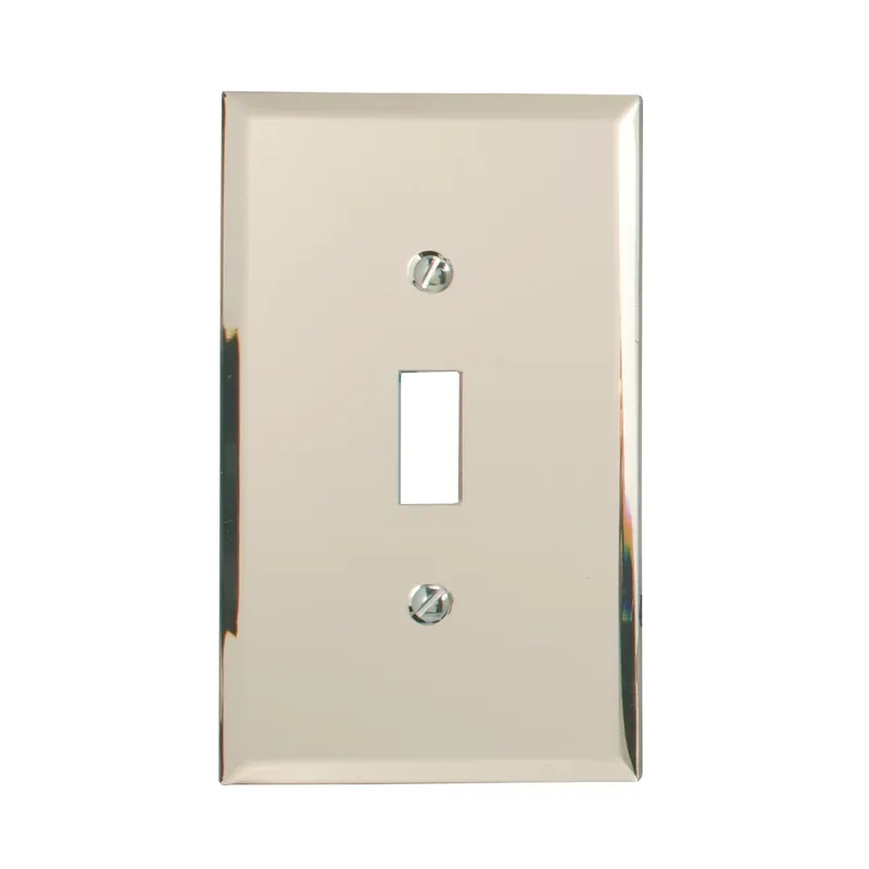 Amerelle Mirror Clear 1 Gang Acrylic Toggle Wall Plate 1 Pk