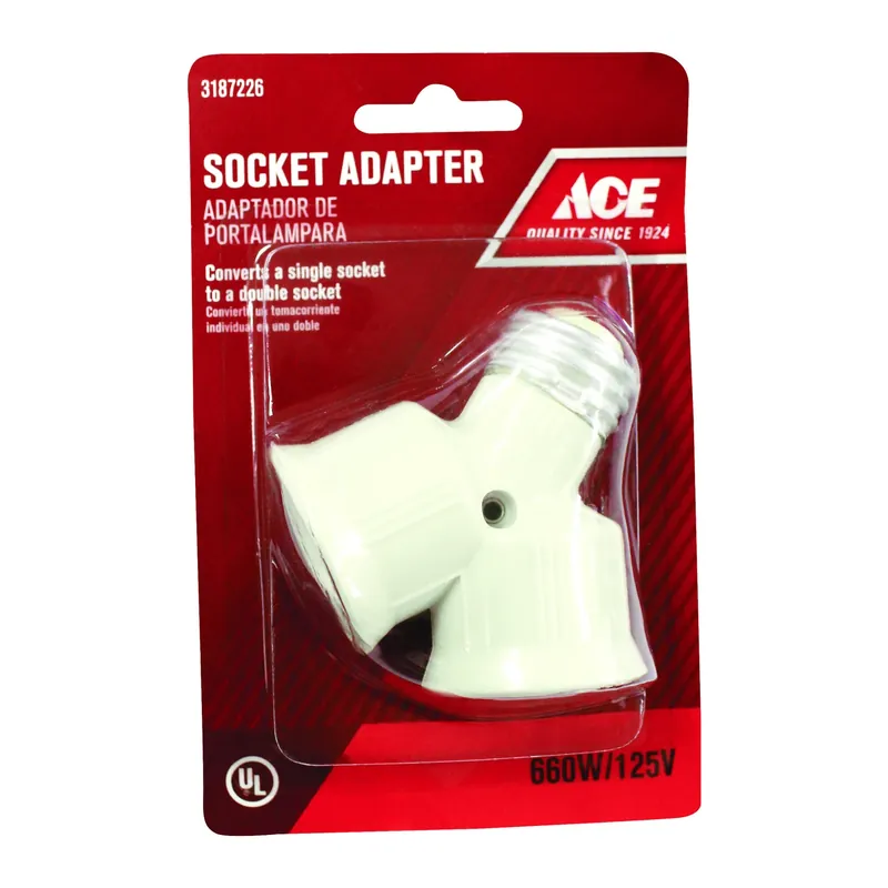 Ace Twin Light Socket Adapter