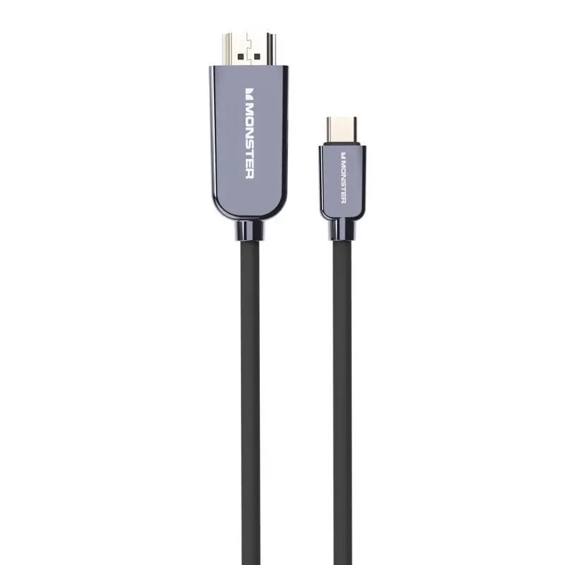 Monster Usb Type C To Hdmi Adapter Black 5.9 Inch
