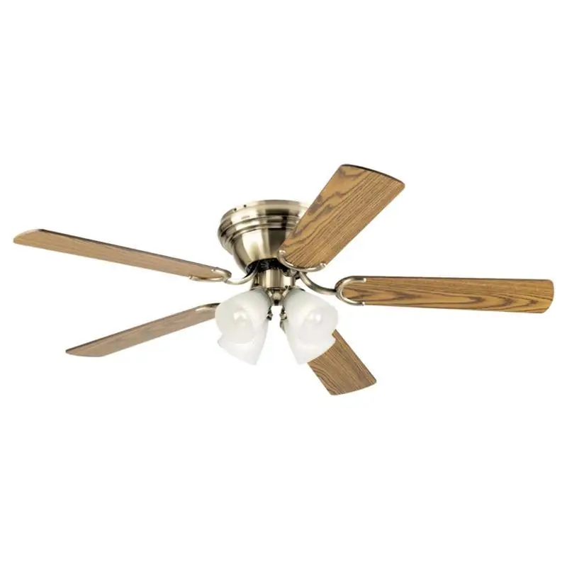 Westinghouse 52 Inch Antique Brass Brown Led Indoor Ceiling Fan With 5 Blades