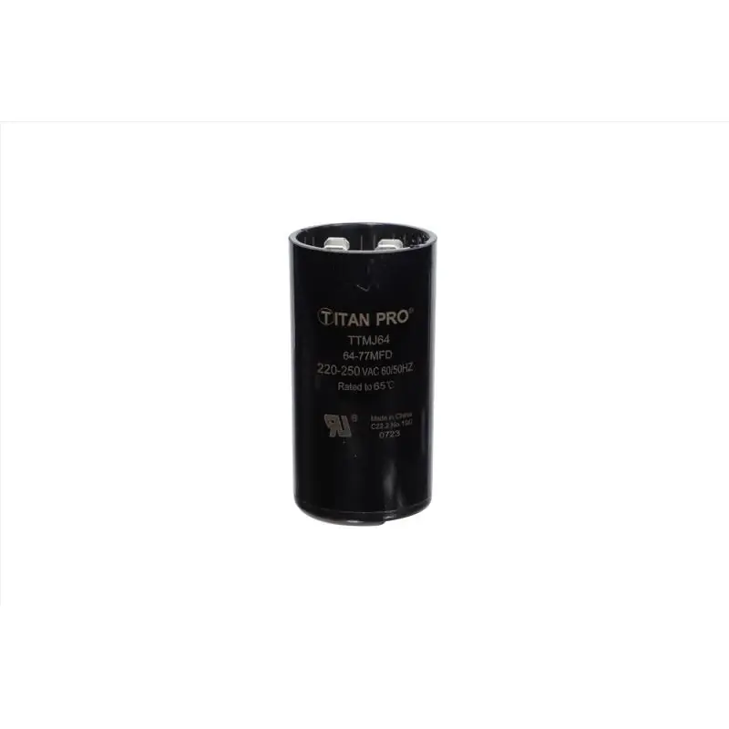 64-77 Mfd 250 Volt Round Start Capacitor Model Ttmj64