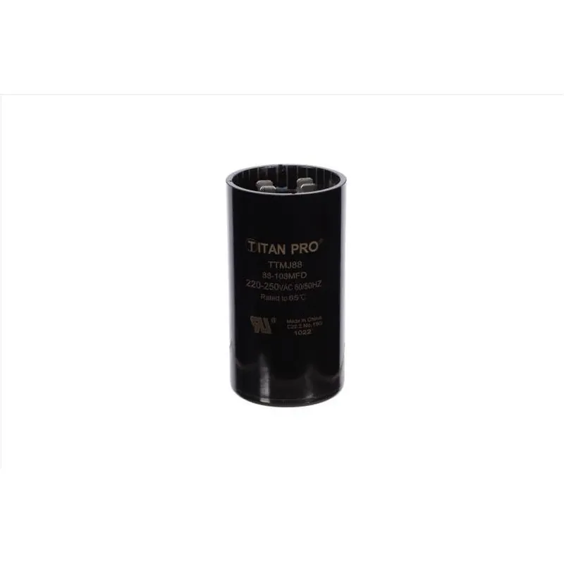 Titan Pro 250V Round‑Start Capacitor – 88‑108 µF With Resin Housing