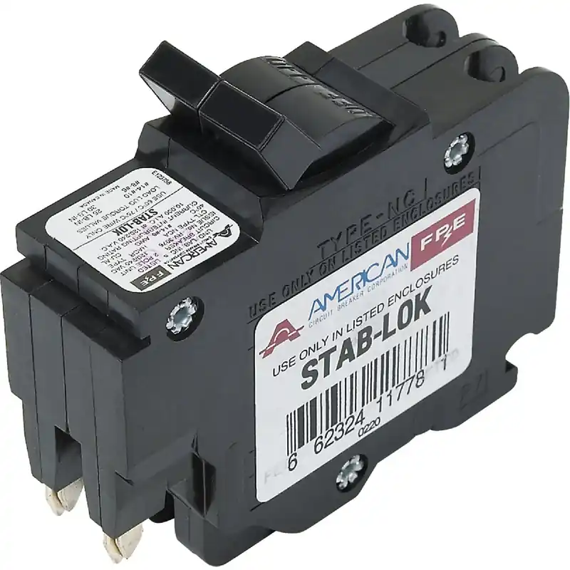 Circuit Breaker Replacement, 20A/240V Double Pole Suitable