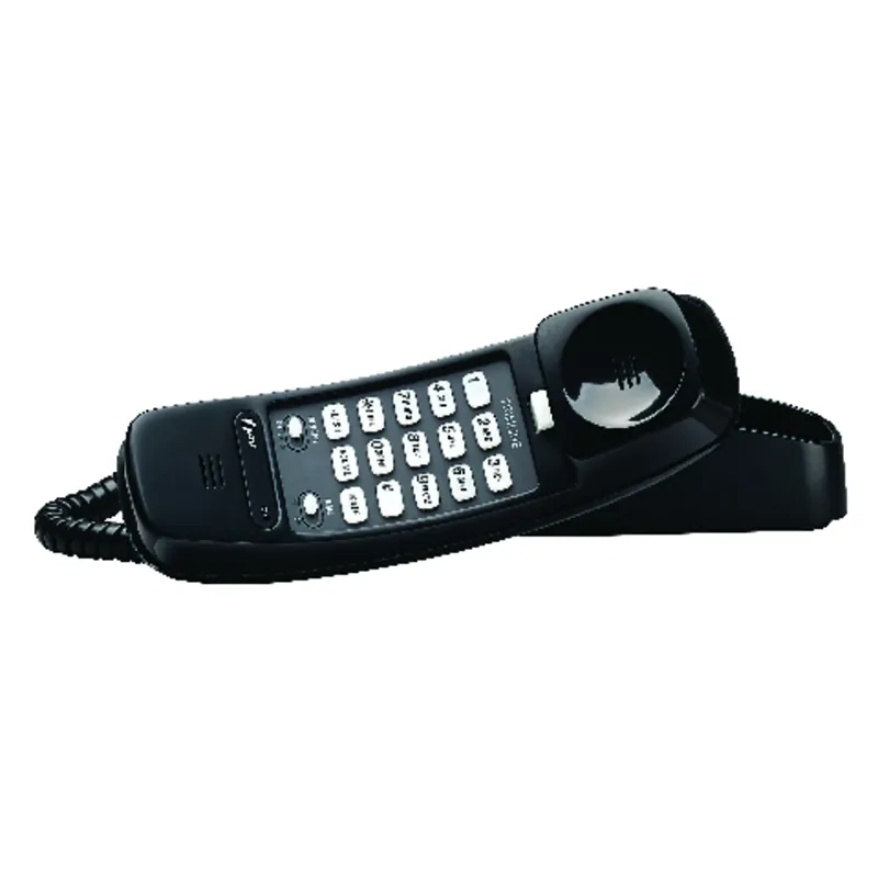 Black Trimline Corded Phone
