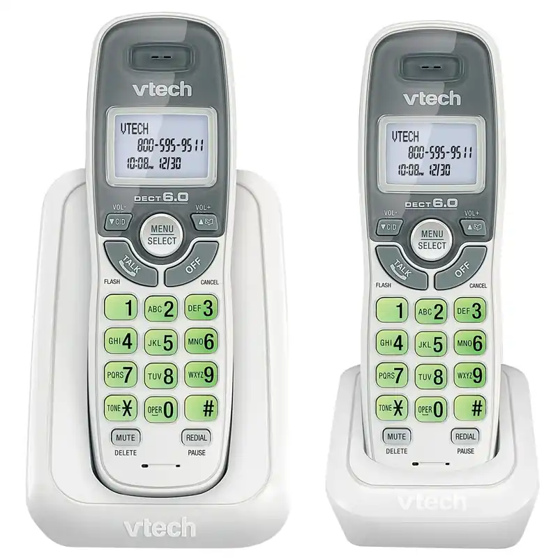 Vtech 2 Pk Digital Cordless Telephone White
