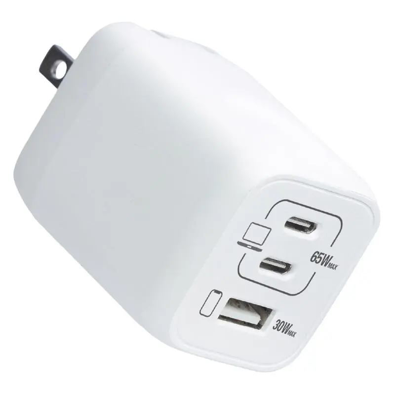Fusebox 65w Usb Wall Charger 3 Port White