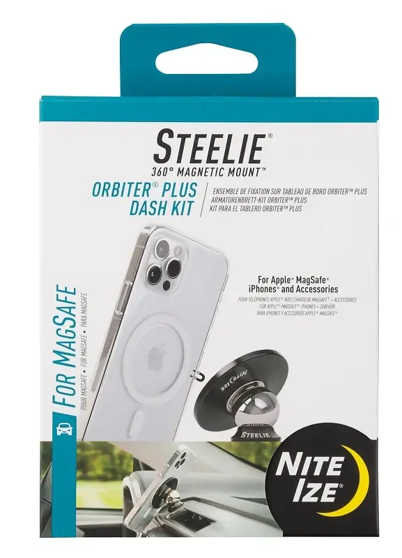 Steelie Orbiter Plus Magnetic Dash Kit For Magsafe Iphones - Model Stomsdk-01-r8