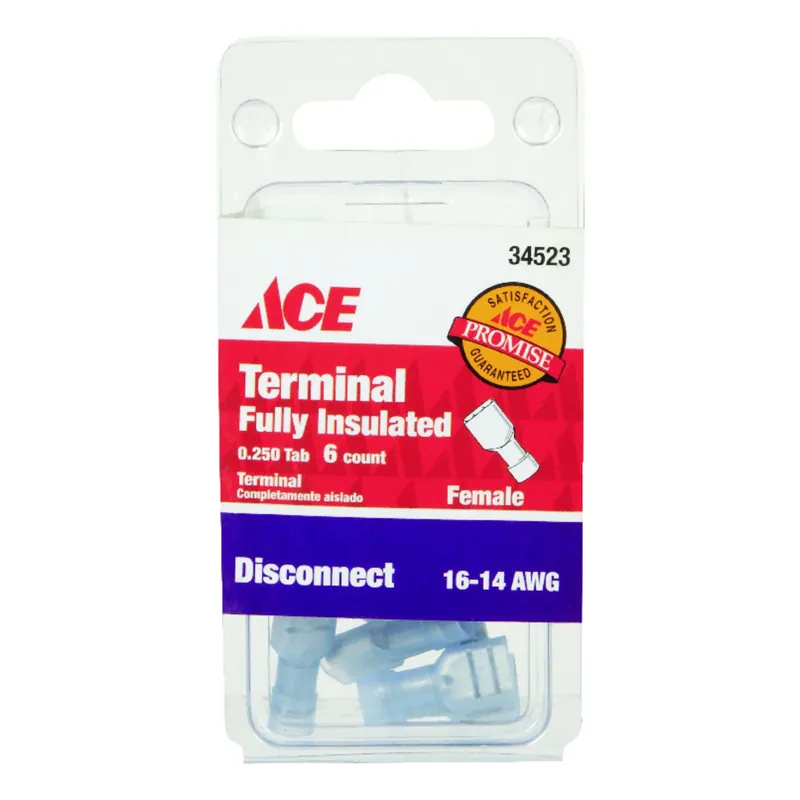 Ace Insulated Wire Female Disconnect 6 Pk