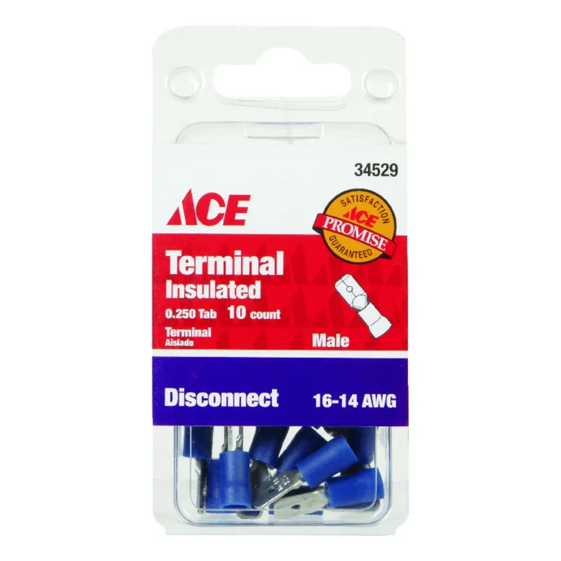Ace Insulated Wire Male Disconnect 10 Pk