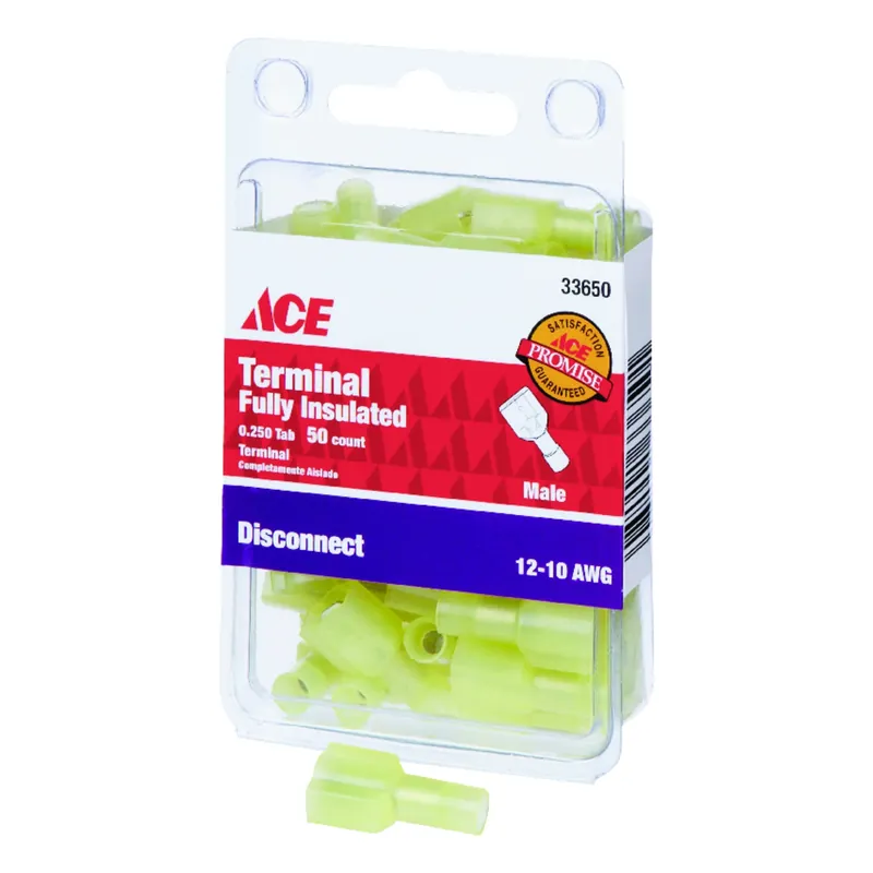 Ace Insulated Wire Male Disconnect 50 Pk