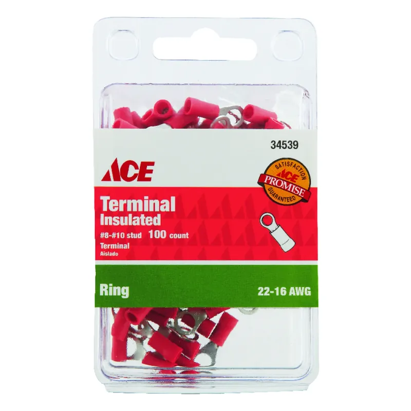 Ace Insulated Wire Ring Terminal 100 Pk