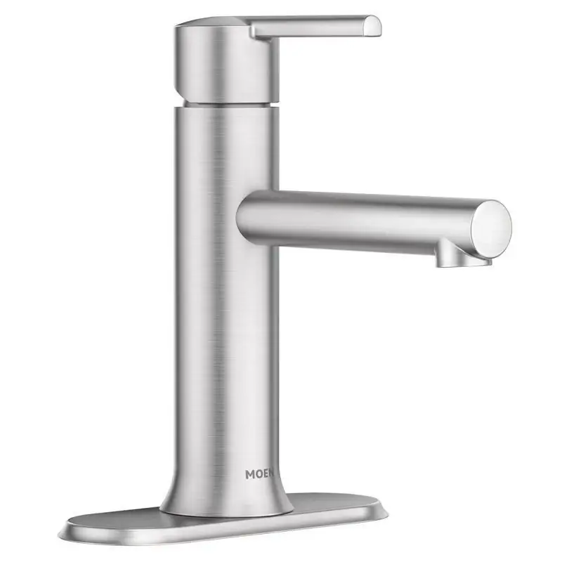 Arlys Single-Handle Low-Profile Bathroom Faucet, Spot-Resistant Brushed Nickel
